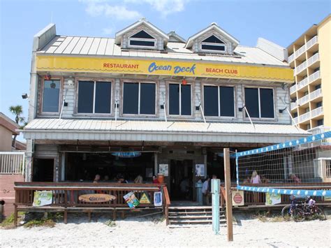 Ocean deck restaurant & beach bar - Ocean Deck Restaurant & Beach 127 S Ocean Ave, Daytona Beach, FL, 32118 (386) 253-5224 (Phone) Get Directions. Get Directions. Best Restaurants Nearby. 